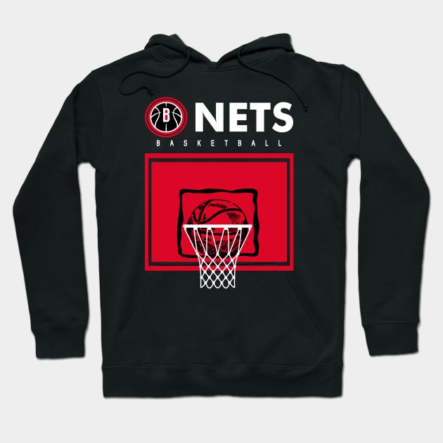 B Nets basketball Hoodie by GLStyleDesigns